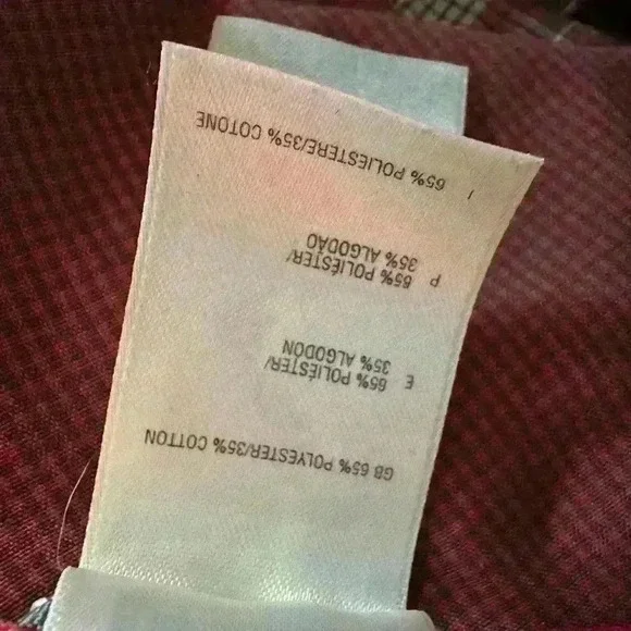 The North Face Plaid Button Up Shirt S/P Red Brown for Women with Embroidery - Picture 12 of 16